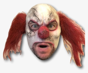 Scary Cracked Clown Mask - Scary Head Png #1478298