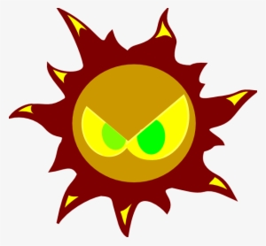 Angry Sun Clip Art At Clker - Angry Sun Png #1478626