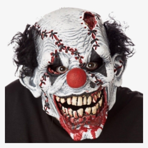 Ripper Face Clown Mask Moving Mouth - Stitches Ripper Clown Mask #1478778