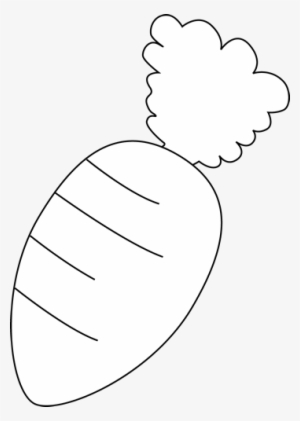 Black And White Carrot Clip Art - Carrot Clipart Black And White No Background #1478861