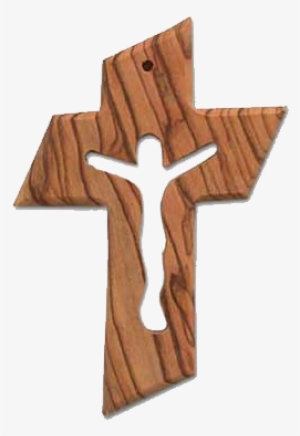 Olive Wood Cross With Crucifix - Woodworking #1479112