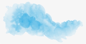 Ftestickers Watercolor Brushstroke Blue Teal - Blue #1479398