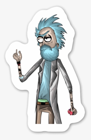 Bearded Rick Sticker - Beard #1479545
