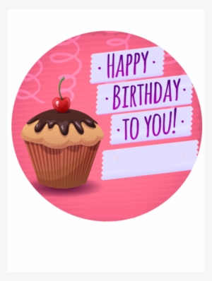 Birthday Cupcake Cake Topper - Happy Birthday From The Dog, Humorous Scooting Canine #1479569