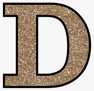 Png Black And White Glitter Without The Glue - Letter D Glitter Png #1479781