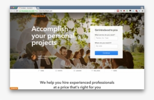 Thumbtack Homepage - Investment #1480363
