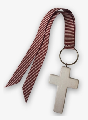 Maria Wooden Cross Keyring - Christian Art Gifts Witness Gear Keyring - Aqua Cross #1481658