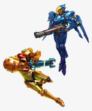 Pharah X Samus - Metroid: Samus Returns: Prima Official Guide #1481682