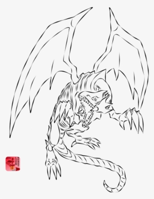 Blue Eyes White Dragon Lineart #1481884