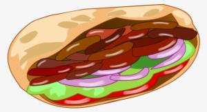 Doner Kebab Turkish Cuisine Taco Barbecue - Kebab Clipart #1481927