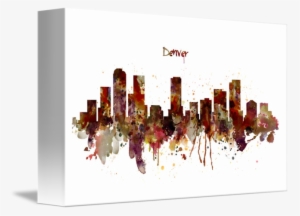 "denver Skyline Silhouette" By Marian Voicu - Denver Skyline #1482182
