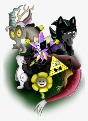 Toxikku, Bill Cipher, Chaos, Crossover, Danganronpa, - Sonic The Hedgehog #1482671