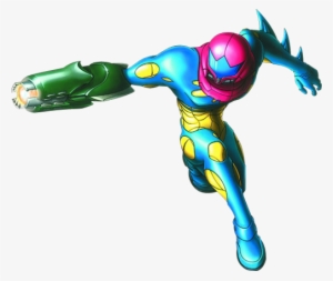 Samus Aran Returns While Lending Mission Support On - Metroid Fusion Samus Png #1482887