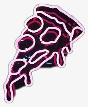 🍕 🍕 🍕 Ftestickers Tumblr Vapor Vaporwave Neon Pizza - Neon Light #1482889