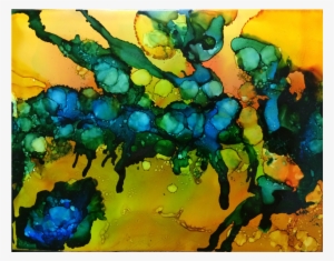 5 X 7, Alcohol Ink On Yupo - Modern Art #1484661