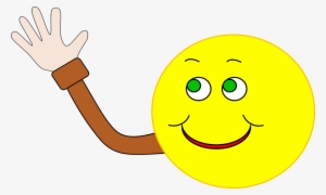 Wave Smiley Emoticon Computer Icons Hand-waving - Sad Waving Goodbye Cartoon #1485118