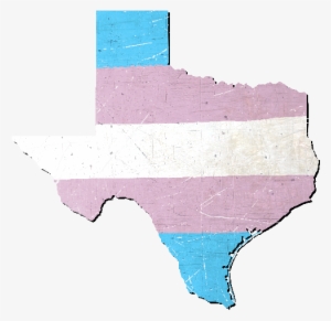 Texas Silhouette Transgender Pride Flag - Texas #1485335