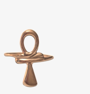 14k Solid Gold Ankh Ring, Also Available In Sterling - Cross #1485915