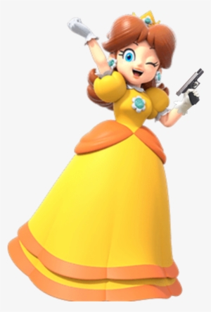 Ajaxbroly Princessdaisy With A Gun Because I Can - Princess Daisy Super Mario Party #1486007