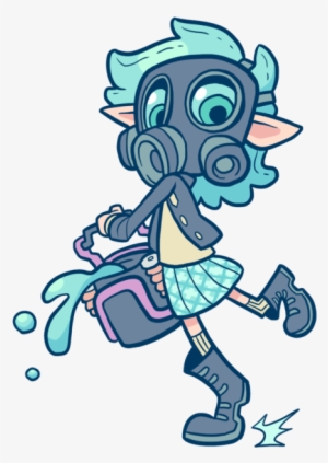 Who Says A Squid Can't Look Cute In A Gas Mask - Splatoon 2 Gas Mask #1486115