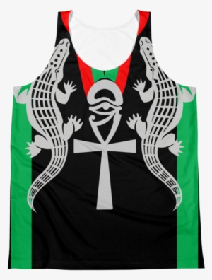 Egyptian Ankh With African Nile Crocodile Unisex Tank - Crest #1486131