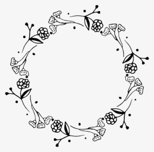 Creative Wreath Free Buckle Black And White Wreath - Wreath #1486204