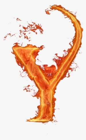 Lettering Art, Spelling, Candle, Fonts, Fire, Cyber, - Letra Y Fuego Png #1486487