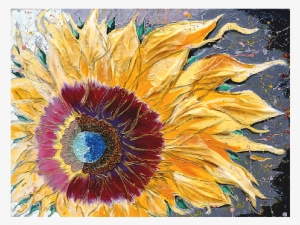 Night Bloom 2013, Mixed Media Collage On Canvas, 36 - Gerbera #1486492