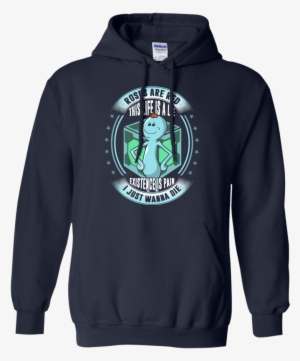 Roses Are Red This Life Is A Lie - Rick And Morty Schwifty Hoodie #1487158