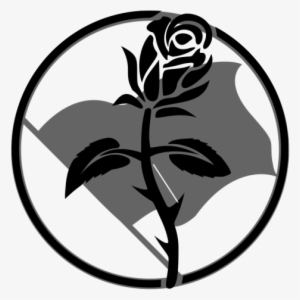 Dark Rose Dimensions And Worlds Anarchy - Black Rose Anarchist Symbol #1487162