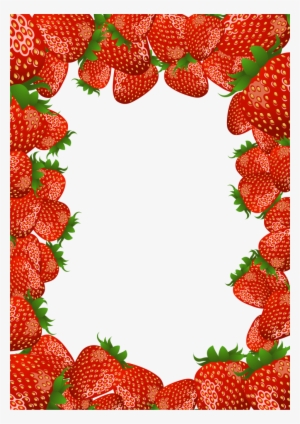 Strawberry Png, Strawberry Clipart, Borders And Frames, - Strawberries Frame Png #1487757
