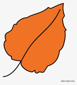 Orange Fall Leaf, Free Clip Art - Clip Art #1488300