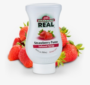 Ind Strawberry 1 - Strawberry Puree Infused Syrup, Real - 16.9 Fl Oz Bottle #1488329