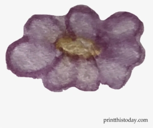Free Watercolor Handmade Leaves Clipart Free Watercolor - Viola #1488576