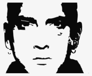 Eminem Clipart Png - Eminem Singer Black And White #1489403