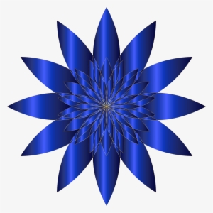 Chromatic Flower 6 No Background Png Transparent Library - Vector Graphics #1489932