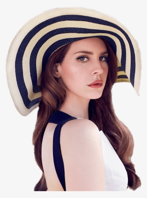 Lana Del Rey Striped Hat - Lana Del Rey Png #1490029