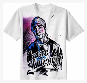 Shop Eminem Lose Yourself Cotton T-shirt By Sketchnkustom - White T Shirt #1490150