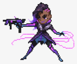 The Set Up For This Game Is Very Specific - Overwatch Pixel Sprays Sombra #1490485