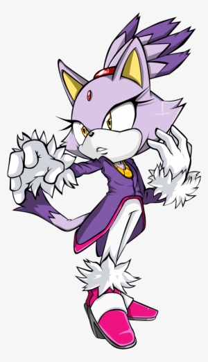 Cat Sonic The Hedgehog Sonic Forces Drawing Yuko Omori - Blaze The Cat Transparent #1491353