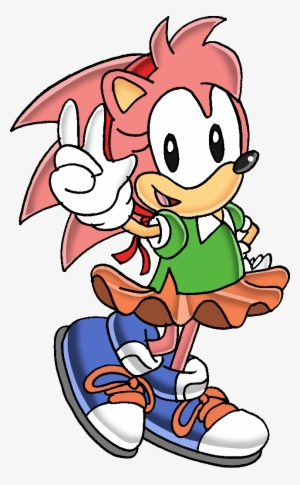 Classic Amy Rose In Pixelart's Style We Still Want - Classic Amy Sonic 