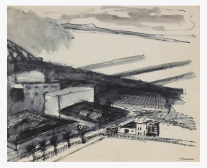 San Francisco Industrial Pier In Ink - San Francisco #1491461