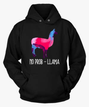 Llama T-shirt, No Prob Llamas Lovers Watercolor Shirt - Gamer Dad - Gamer Hoodie #1492135