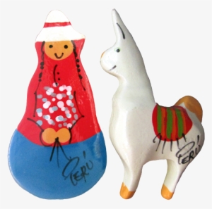 Woman & Llama - Animal Figure #1492926