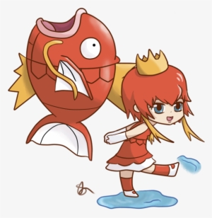 Magikarp And Trainer , - Magikarp Pokemon Girl Fanart #1493182