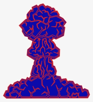 Neon Mushroom Cloud Clip Art - Mushroom Cloud Clip Art #1493205