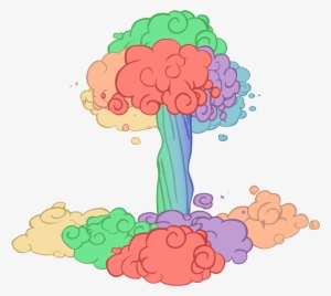 Somepony, Lesson Zero, Mushroom Cloud, No Pony, Rainbow - Mlp Atomic Rainboom #1493227
