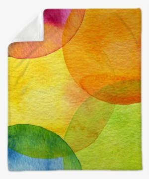 Abstract Watercolor Circle Painted Background Plush - Modern Art #1493489