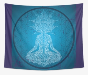 Flower Of Life Meditation Tapestry - Placemat #1493569