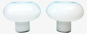 Danish Modern Glass Mushroom Cloud Lamps - Chair #1493610